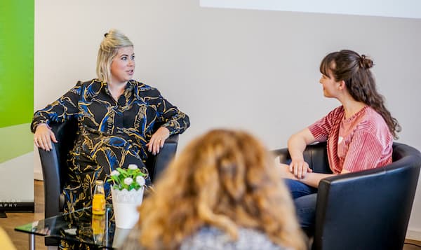 Franziska von Hardenberg im Fireside Chat mit Victoria Blechman-Pomogajko